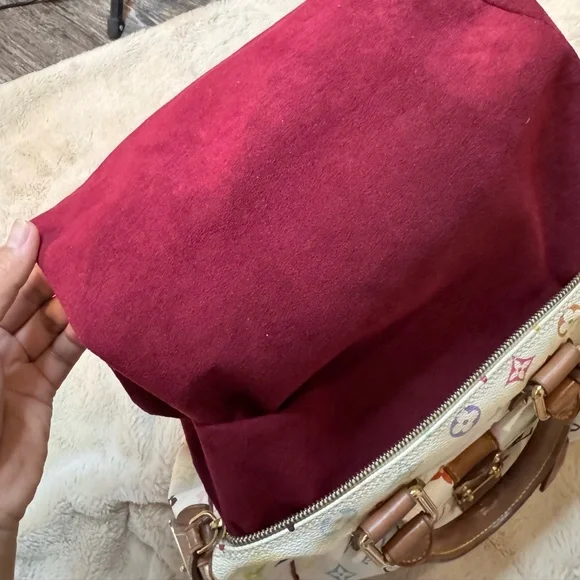 LOUIS VUITTON Murakami Monogram Multicolor Speedy 30 Boston Handbag - Picture 7 of 10